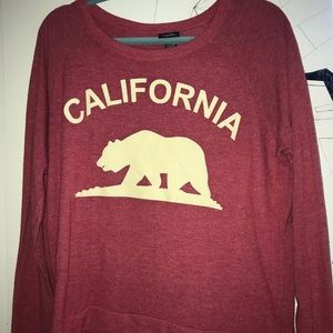 Red California sweatshirt